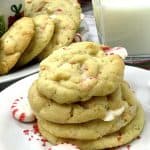 White Chocolate Peppermint Cookies are perfect for Santa Clause