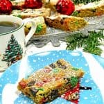 one plate of Christmas Cookie Bars