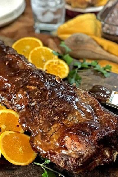 Orange-Whiskey Fall-Off-The-Bone Instant Pot Ribs