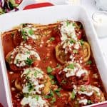 Italian Sausage Stuffed Pepper Rings recipe from Platter Talk food blo.