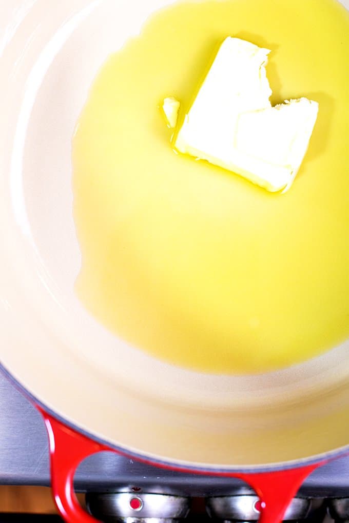 Olive oil has a higher smoke point than buter.