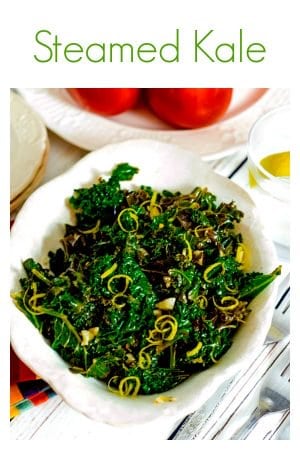 This steamed kale recipe from Platter Talk is full of health and convenience. Make this super-food and serve as an entrée or a side dish. Best of all, it can be preapared in less than 30 minutes!