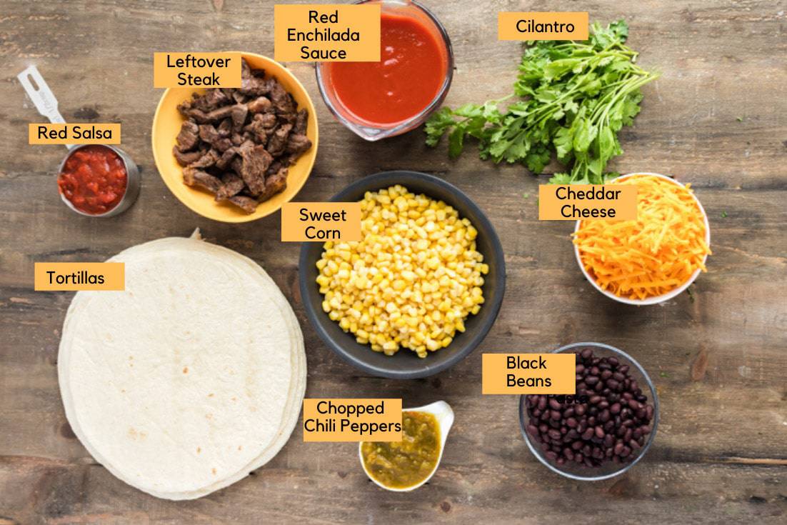 Steak Enchiladas Using Leftover Steak or Beef from Platter Talk