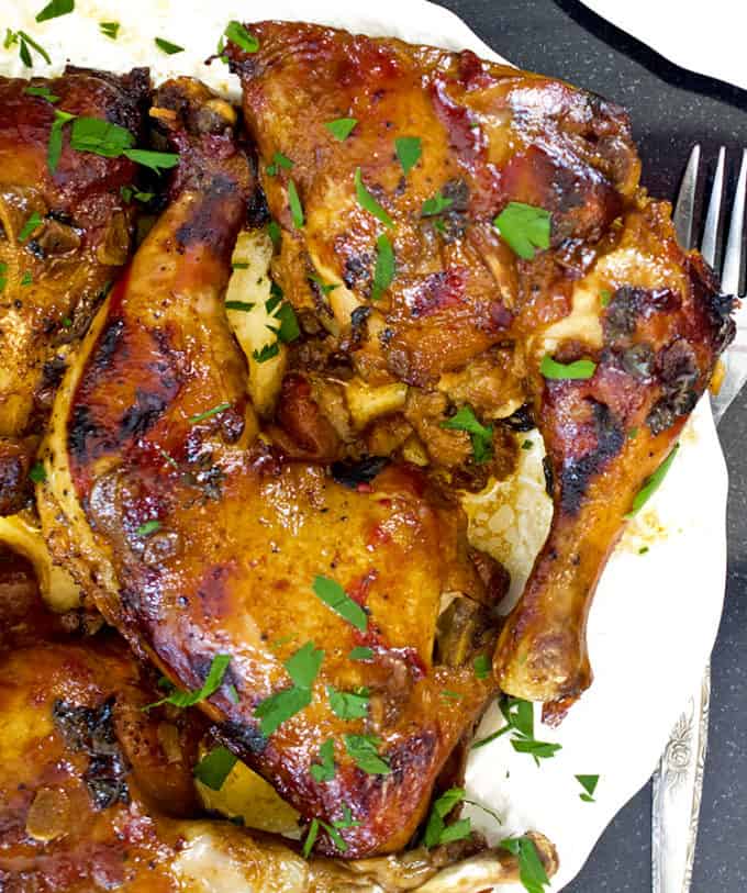 Slow Cooker Chicken Thighs Platter Talk