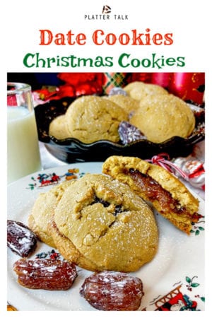 A plate of holiday cookies