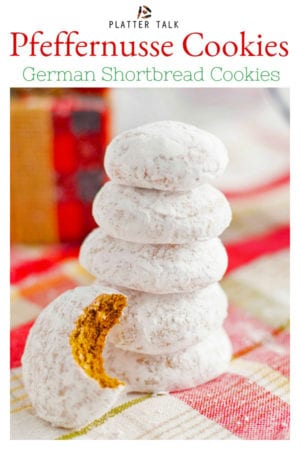 A stack of white cookies
