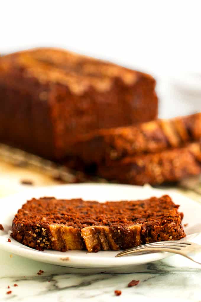 Banana chocolate cake takes an hour to bake.
