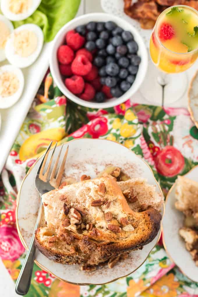 Gernman coffee cake and berries