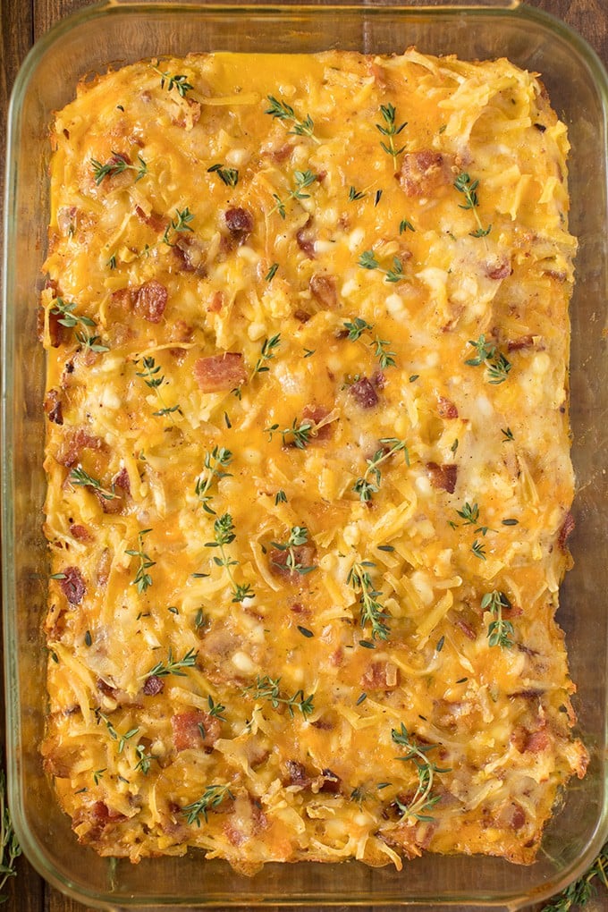 A baked egg casserole