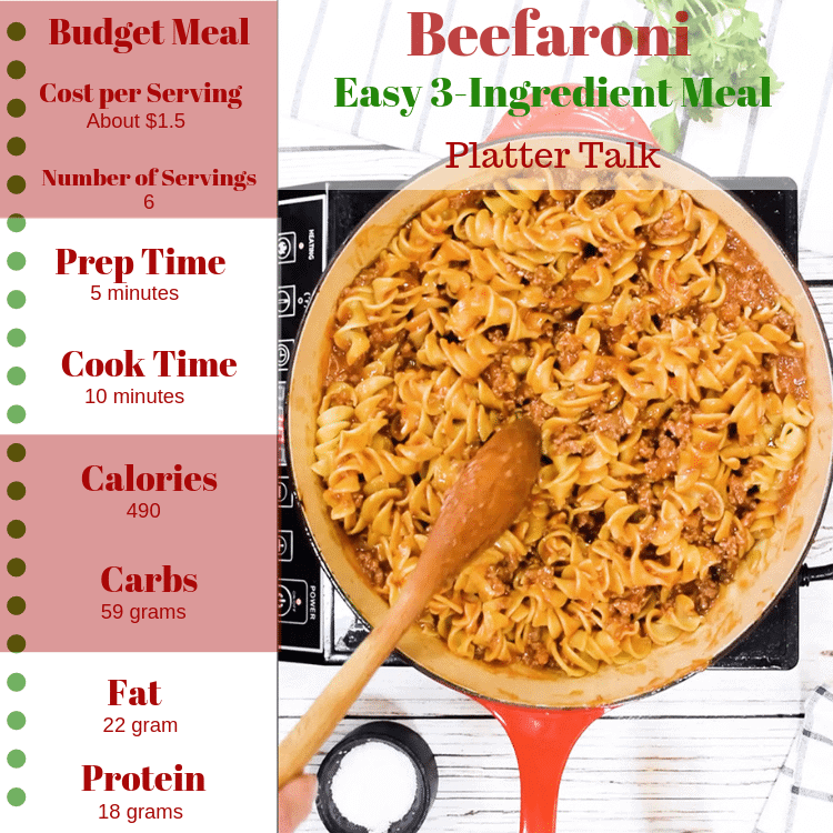 Beefaroni - Easy 3 Ingredient Meal in