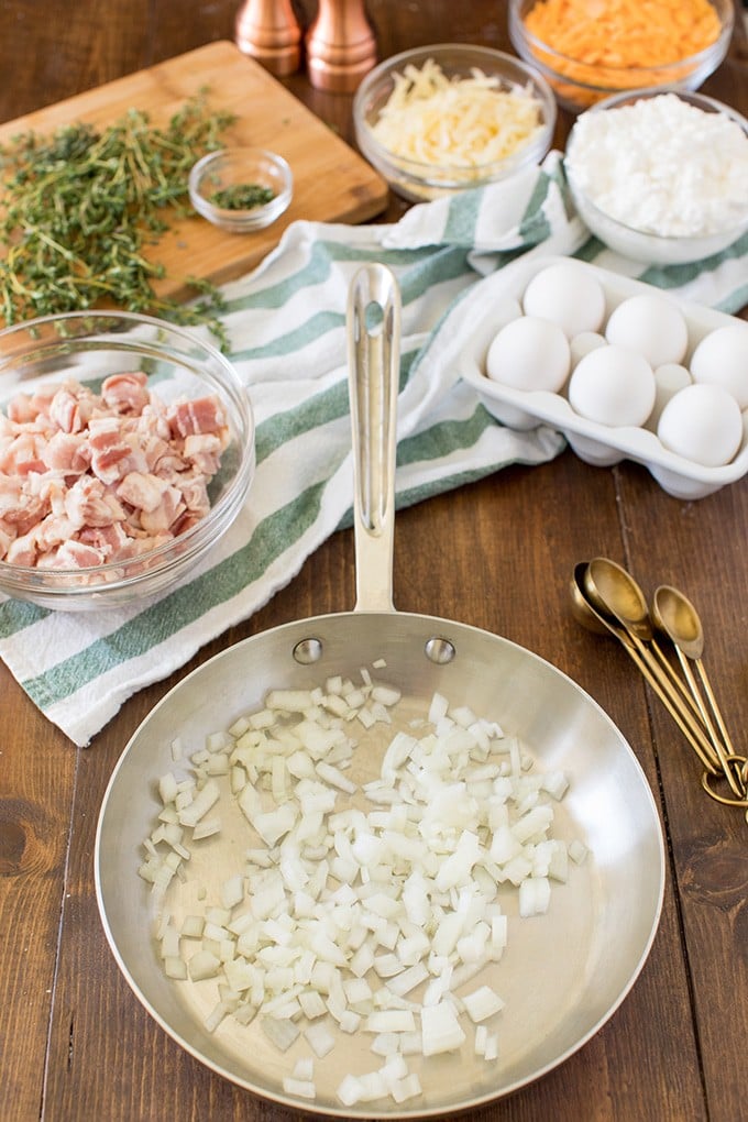 Ingredients for make-ahead breakfast.