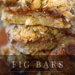 stack of homemade fig bars.