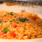 a dish of rissoto.