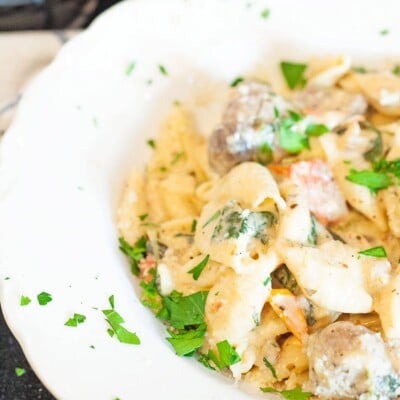 Instant Pot Creamy Italian Sausage and Shells