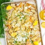 Pan of roasted fennel