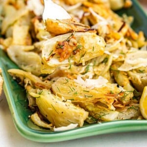 plate of roasted fennel