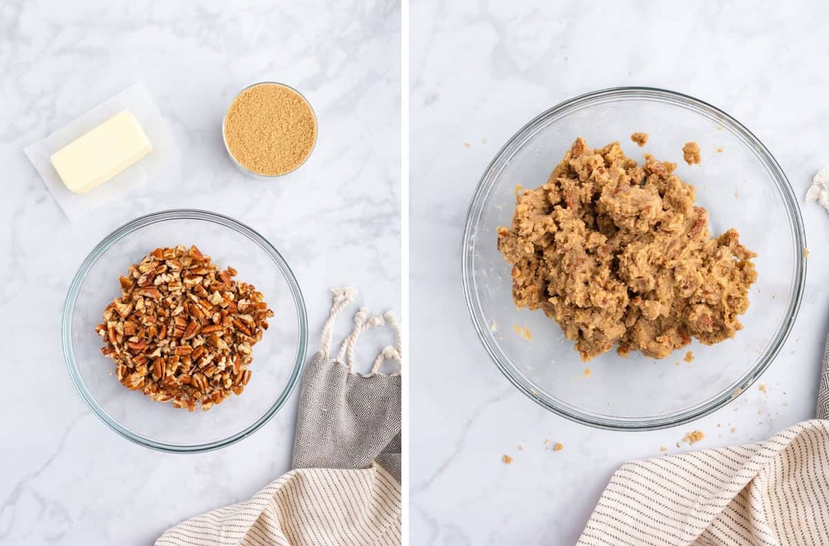  Making a nut-filling for pastry