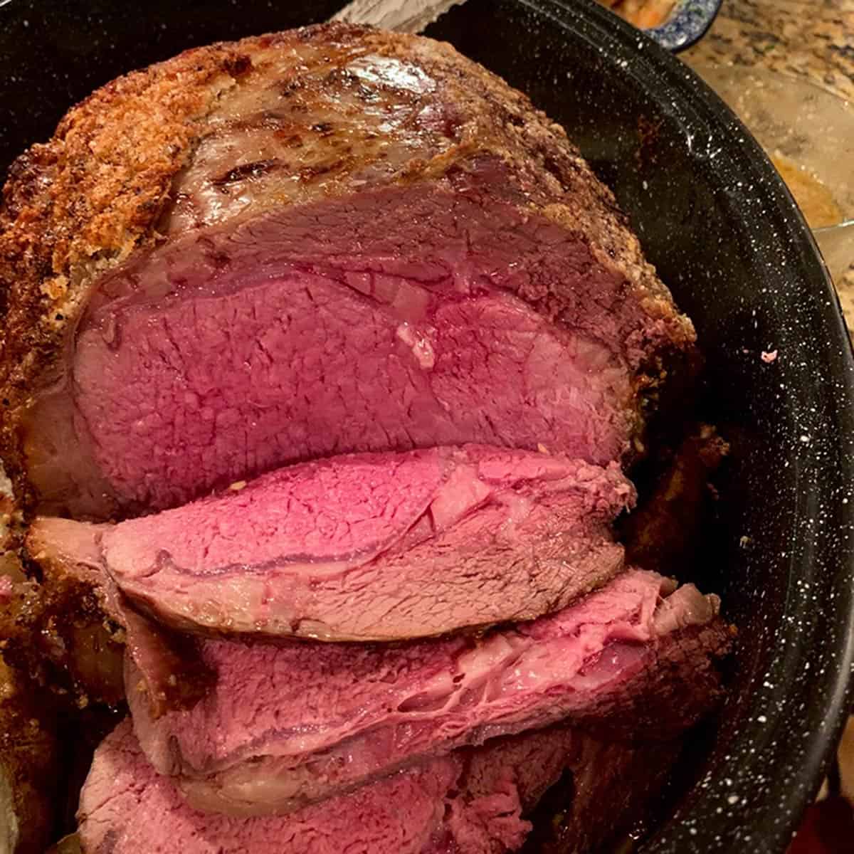 cutting prime rib with bone