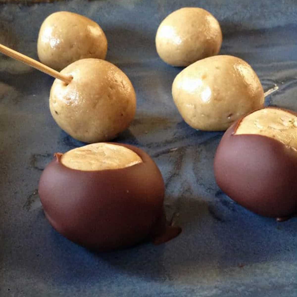 A group of buckeye dessert treats.