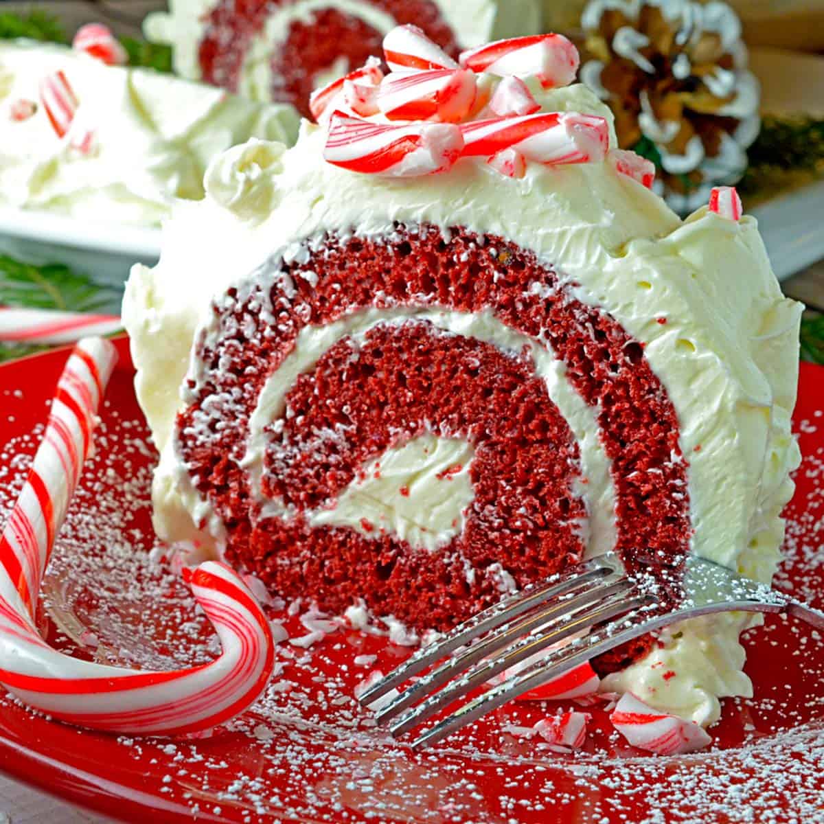 Recipe for Yule Log Cake - Buche-De-Noel (Swiss Roll) - Veena Azmanov