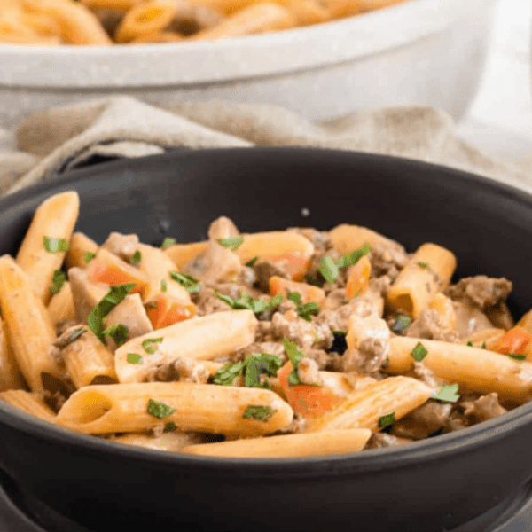 Skillet Hamburger Stroganoff