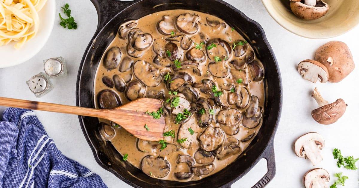 The BEST Creamy Mushroom Sauce - Platter Talk