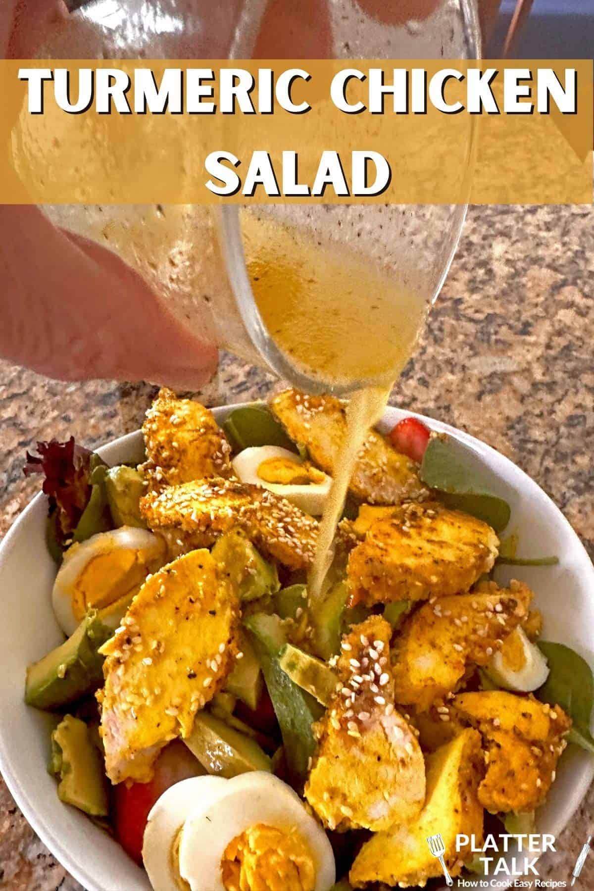 The BEST Turmeric Chicken Salad Platter Talk