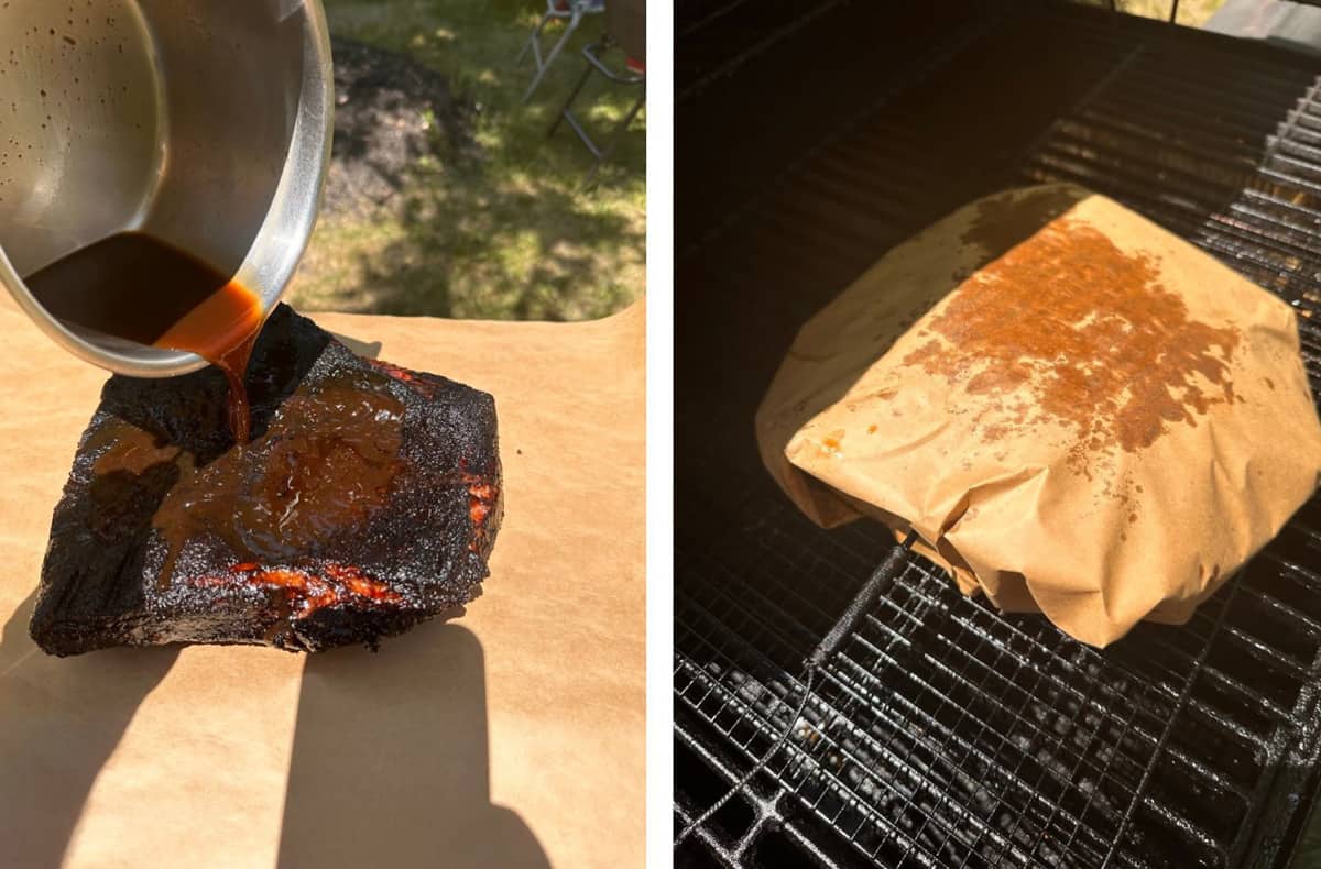 Caught the butcher paper on fire but i made my first brisket! : r