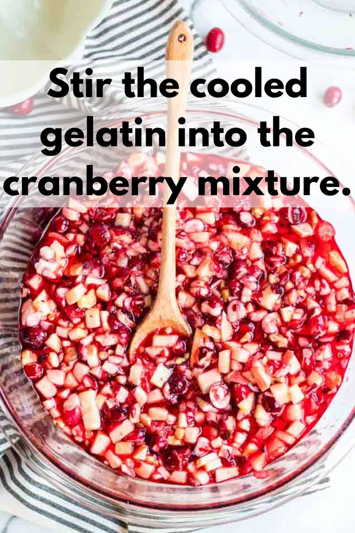 Stirring ingredients in a bowl.