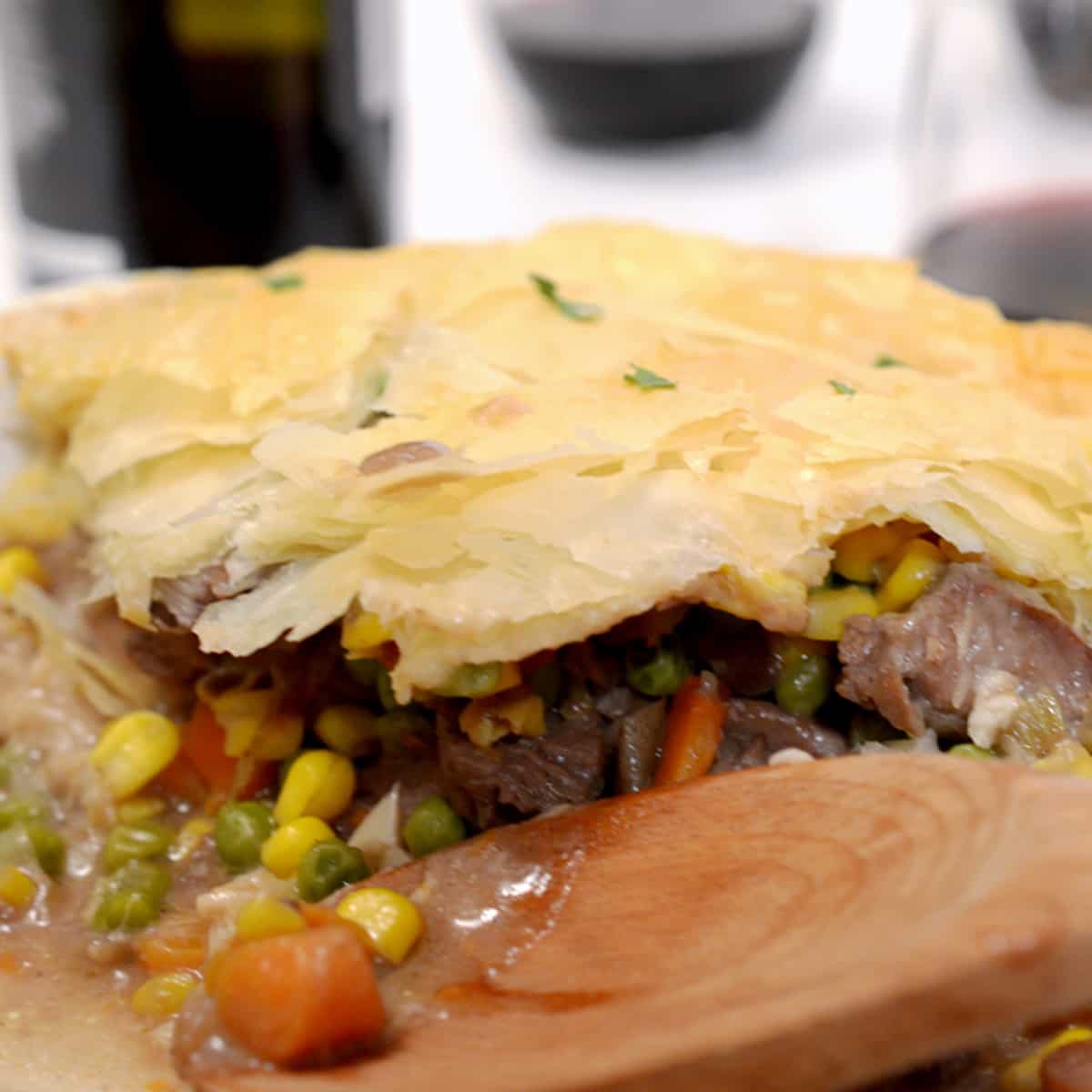 Leftover Steak Pot Pie With Vegetables Recipe