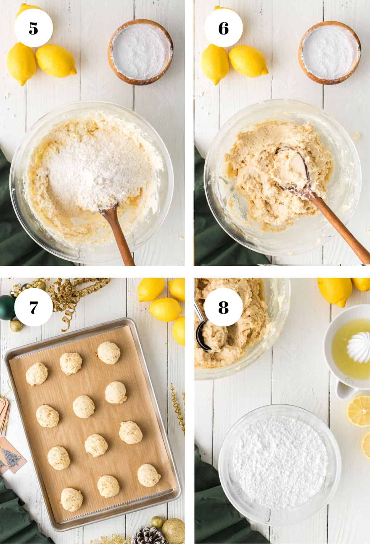 Mixing up some cookie batter.