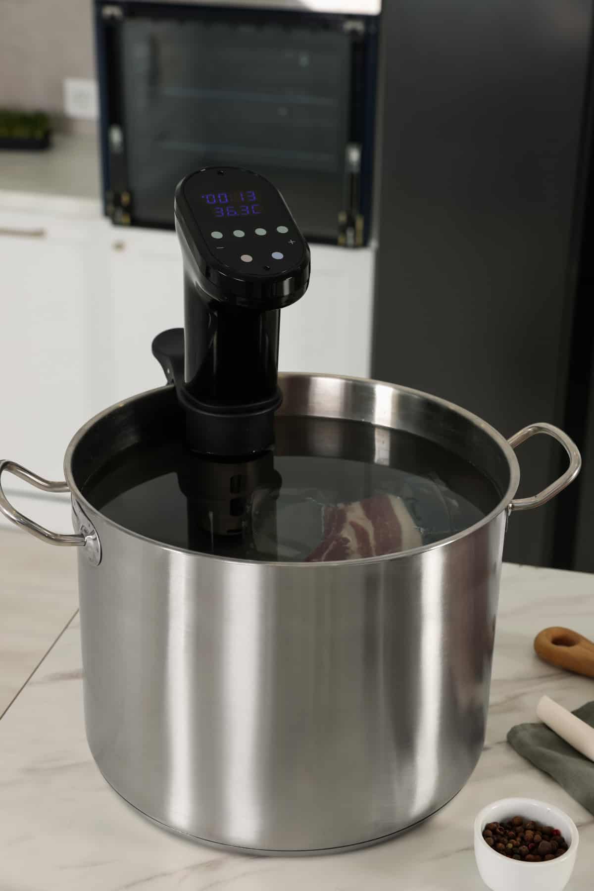 A sous vide machine.