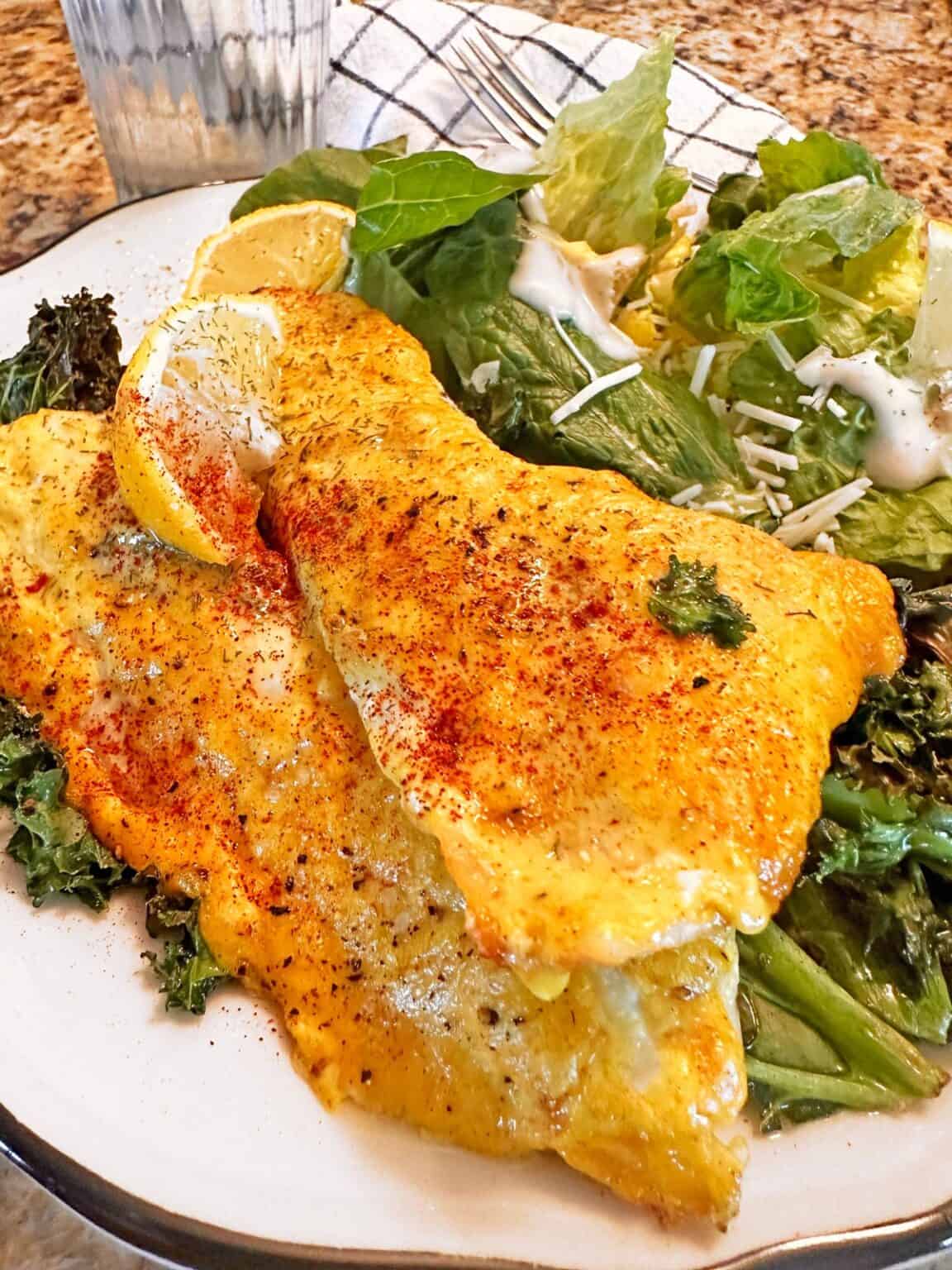 Air Fryer Rockfish with Golden Mayo Glaze Platter Talk